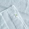 thumbnail image 3 of Gogreen 100% Cotton Bath Towel Sets of 8 Pieces, 2 Bath Towels 2 Hand Towels 4 Washcloths, Highly Absorbent Towels for Bathroom, Gym, Hotel (Light Blue), 3 of 8
