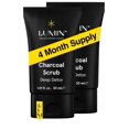 thumbnail image 1 of Limpiador facial Lumin Charcoal Scrub Detox, 30 ml, paquete de 2, 1 of 7