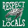 thumbnail image 6 of Wild Bobby Respect The Locals Save Our Oceans Turtle Animal Lover Unisex Crewneck Graphic Sweatshirt, Kelly, XX-Large, 6 of 6