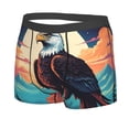 thumbnail image 2 of Daiia Cartoon Iceberg Bald Eagle Men's Underwear Boxer Briefs, Cotton Stretch Moisture-Wicking Underwear-XX-Large, 2 of 9