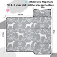 thumbnail image 5 of Terrier Dog Silhouette Dog and Flower Floral Toddler Nap Mats for Kids Preschool,Sleeping Mat Bag or Kids,Toddler Sleeping Bag,Toddler Nap Mat or Daycare, 5 of 6