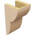 thumbnail image 5 of 5"W x 5"D x 10"H Wide Crestline Rough Cedar Woodgrain TimberThane Corbel, Primed Tan, 5 of 6