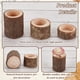 thumbnail image 4 of Juego de 6 portavelas de madera para velas de té en 3 tamaños. Portavelas votivas de madera para velas de té., 4 of 6