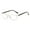 Gold, variant on Men Anti-blue light Reading Glasses 2.50 Metal Business Business Rectangular Spring Hinges Gunmetal Readers +2.5