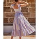 thumbnail image 4 of Vestido de cuello ancho, vestido informal de verano con tirantes y dobladillo en forma de A, vestido estampado, resultados impresionantes, 4 of 6
