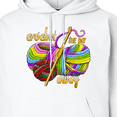 thumbnail image 3 of Inktastic Crochet the Day Away Adult Hoodie Sweatshirt, 3 of 4