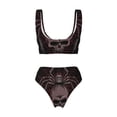 thumbnail image 5 of Daiia Spider with Skull Women's Bikini Set Two Piece Swimsuit High Waisted Bikini Adjustable Straps Bikini Perfect for Beach, Pool, and Summer Vacation-Small, 5 of 9