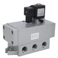 thumbnail image 2 of Electric Solenoid Valve G1/2in 2 Position 5 Way Single Control Directional Valve K25DH‑15AC110V, 2 of 5