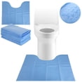 thumbnail image 1 of EcoNesxp 22" U Non-Slip Potty Training Mat Inch Absorbent Non-Woven Toilet Seat Mat, 1 of 5