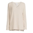 thumbnail image 4 of Time and Tru Women's Ribbed Tunic Top, 4 of 5