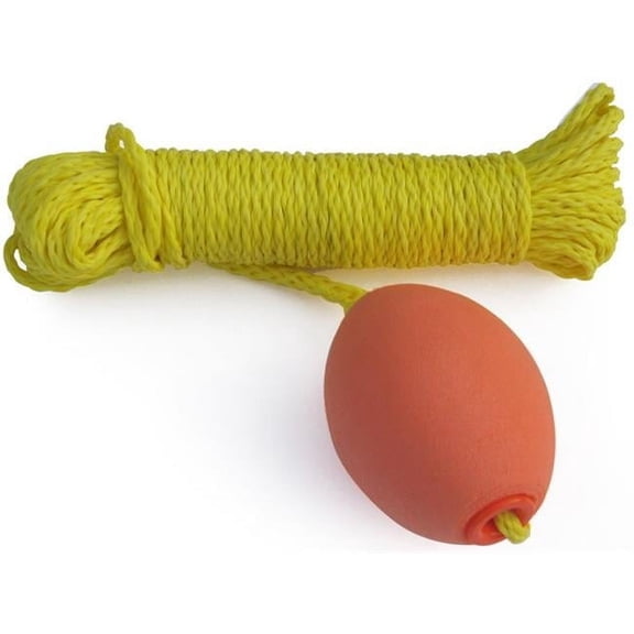 60 Ft. Economy Throw Rope With Buoy - Yellow