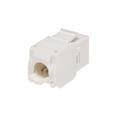 thumbnail image 2 of Cat6 RJ-45 Toolless 180-Degree Keystone_ White, 2 of 2