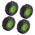 thumbnail image 1 of 4 piezas de repuesto para neumáticos de coche RC 1/16, piezas de reparación resistentes y elegantes, juego de neumáticos RC para deriva acuática, Verde, 1 of 8
