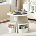 thumbnail image 3 of Costway Ensemble de 5 Pcs Table et Chaises pour Enfants avec Tableau Noir Inscriptible, Bureau, Table pour Tout-Petit, 3 of 10