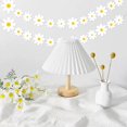 thumbnail image 3 of Bicuces 8 Pcs Daisy Boho Banner Daisy Party Decorations Groovy Party Favors White Daisy Decor Spring Flower Garland Spring Flower Garland Daisy Paper Cutouts for Daisy Birthday Party Decorations, 3 of 5