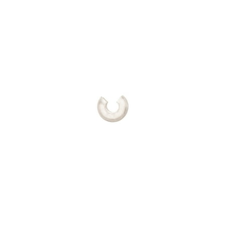 - 4.5mm Platinum-Finished Crimp Cover Sold per pkg of 100
