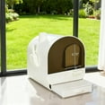 thumbnail image 3 of LHYY white Cat Litter Box with Lid with Scoop and Filter, 3 of 10