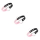 thumbnail image 5 of Sonducket Collar colorido Regalo dulce Gargantillas de cuero de estilo japonés Suministros para niñas Gargantilla de corazón de diseño simple negro + rosa 3Conjunto, 5 of 6