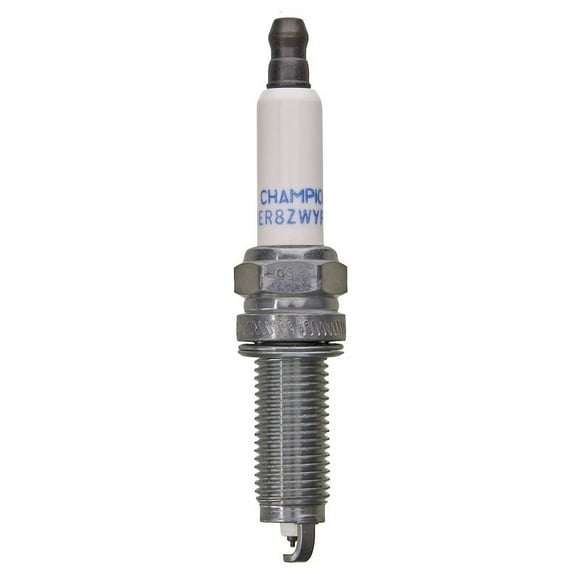 Champion Plugs Spark Plug 9417 Champion Iridium; With Resistor; Platinum Electrode Core Material; Iridium Electrode Tip Material; RER8ZWYPB4 Plug; Flat Seat; 12 Millimeter Thread; 1.103 Inch Reach