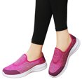 thumbnail image 3 of Sopiago Womens Sneakers Sneakers for Women Walking Shoes Slip On Lightweight Fashion Breathable Tennis Shoes Athletic Work Running Shoes Hot Pink,39, 3 of 6