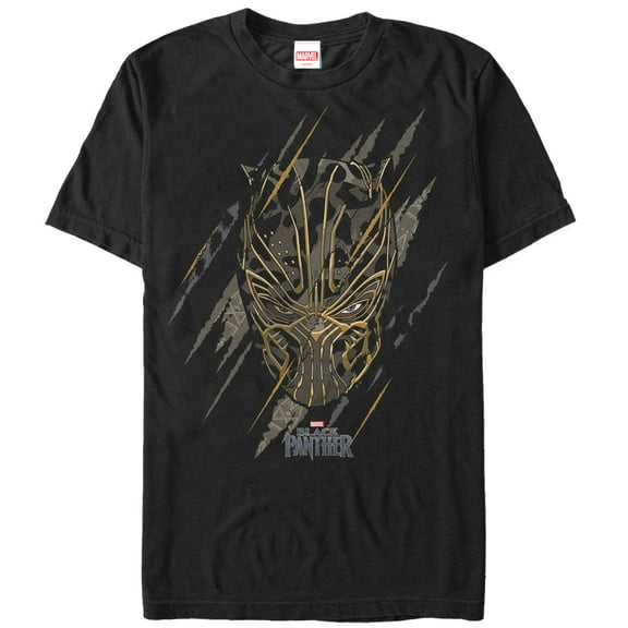 Men's Marvel Black Panther 2018 Jaguar Scratch Print  Graphic Tee Black 4X Large