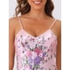 thumbnail image 5 of INSPIRAR CHIC Vestidos de Noche de Satén para Mujeres Quimono Ropa de Noche Vestido de Seda Mini Lencería Floral S Rosa, 5 of 6