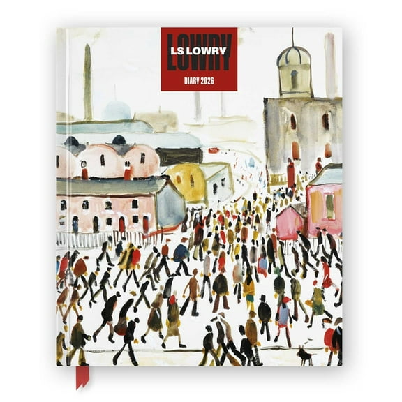 L.S. Lowry 2026 Desk Diary Planner - Week to View, Illustrated Throughout, (Hardcover)
