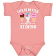thumbnail image 3 of Inktastic Life is Better with Ice Cream Boys or Girls Baby Bodysuit, 3 of 5