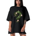 thumbnail image 3 of Women T Shirt Graphic Tee Summer Tops Half Sleeve Loose Drop Shoulder Vintage Shirts Streetwear Sweat Casual Tees XS, 3 of 5