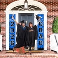 thumbnail image 4 of 2026 Graduation Banners Decorations, Graduation Banner Graduation Party Supplies Class of 2026, Hanging Congratulations/Congrats Grad Banner for Door and Porch, Party Decor - Blue, 4 of 14
