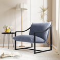 thumbnail image 4 of CazToi 2 Pack Mid Century Modern Reading Chair Plush Cushion Metal Frame Living Room Study Porch Armchair, 4 of 8