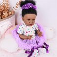 thumbnail image 3 of Muñeca Reborn Kgniess me Black Girl de 55 cm con ropa y acceso., 3 of 6