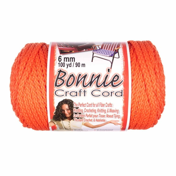 Craft County Bonnie Cord - 6mm Diameter - 100 Yards in Length - Available in an Assortment of Colors
