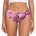 thumbnail image 1 of Fotbe Pink Glitter Heart Candy Calzones Estampados para Mujer – Ropa Interior de Algodón, Cómoda, Suave y Elástica-Large, 1 of 6