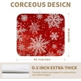thumbnail image 2 of Christmas Dish Drying Mat for Kitchen Counter 16x18 Inch Red Snowflake Xmas Drying Pad Winter Holiday Dish Draining Mat Absorbent Microfiber Dish Drainer Rack Mat for Coffee Bar Kitchen, 2 of 7