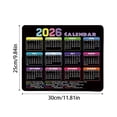 thumbnail image 2 of 2026 Calendar Mouse Pad, Smooth Desktop Accessory, Non-Rubber Base, Computer Mousepad with Yearly Calendar, Design 2, 2 of 4