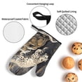 thumbnail image 3 of Fotbe Graceful Snow Leopard for 4Pcs Oven Mitts and Pot Holders, 500℉ Heat Resistant Oven Mitts , Non-Slip Silicone Surface Safe for Baking, Cooking, BBQ, 3 of 6