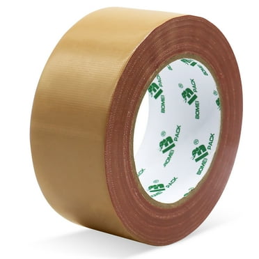 Brown Duct Tape,2 Inch  x 30 Yards,Heavy Duty Duct Tape Dark Brown,Waterproof,Strong Strength,Tear by Hand for Repairing,Fixing and Packing