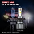 thumbnail image 3 of For Honda Ridgeline 2006 2007 2008-2014 -  LED Headlight Dual Beam Fog Light Bulbs Kit 6000K White 4x, 3 of 16