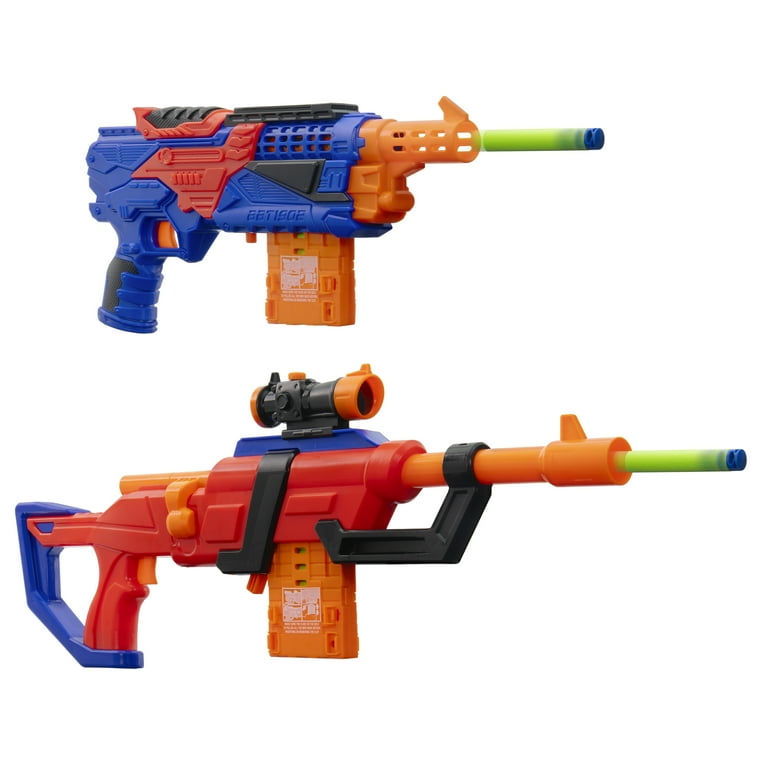 Adventure Force Dart Blaster Set with Bolt-Action Rifle, Revolver