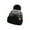 Black, variant on Oalirro Womens Winter Knitted Beanie Hat Christmas Gifts Warm Casual Outdoor Hats Fleece Lined Soft Trendy Ski Cap with Cute Pom Pom