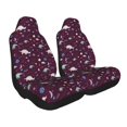 thumbnail image 2 of Yiaed Space Dinosaur Print Car Seat Covers,Universal Auto Seats Protector Fits for Car,SUV Sedan,Truck,Automotive Seat Covers & Accessories-2 PCS, 2 of 9