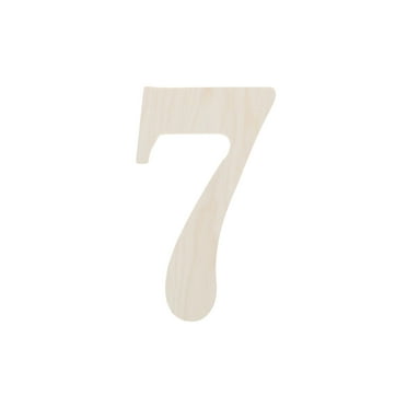 Good Wood By Leisure Arts Letter 9.5" No 7, Wooden Letters, Wood Letters, Wooden Letters Wall Decor, Large Letters 9.5 Inch, Small For Crafts
