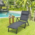 thumbnail image 2 of Patiojoy Patio Reclining Chaise Lounge Outdoor Adjustable Folding Chair W/ 7 Backrest Positions & Removable Pillow, 2 of 9