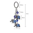 thumbnail image 2 of Llavero Lucky Evil Eye, adorno colgante para coche, elefante plateado con, 2 of 5