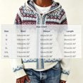 thumbnail image 3 of QUNYINEY Zip Up Sweater Cardigan Women Plus Size Cardigan Sweater Long Sleeve Hooded Knit Vintage Winter Tops, 3 of 5