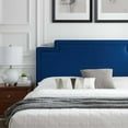 thumbnail image 5 of Modway Liva Performance Velvet Queen Bed in Navy, 5 of 12