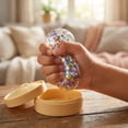 thumbnail image 6 of Mystery Dumpling Squishies Toys, 3.35" Squishy Balls, Soft Sensory Stress Relief Toys for Teens & Adults, Fun Novelty Holiday Festivals Gift （Random）, 6 of 7
