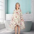 thumbnail image 6 of Baseball Heart Pattern Hooded Bath Towel，50"x30" for Ages 3 To 12 Kids, Quick Dry Lightweight Soft Microfiber Hood Beach Towel Cover Up for Kids, 6 of 7