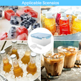 thumbnail image 7 of SUPTREE Silicone Ice Cube Trays for Freezer with Lids and Bin 4 Pack Mini Ice Cubes Molds for Whiskey Coffee Juice, 7 of 7